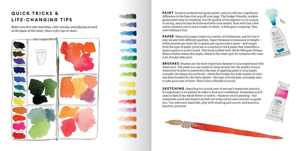  Everyday Watercolor Sketchbook: Prompts and Inspiration:  9780593136430: Rainey, Jenna: Books