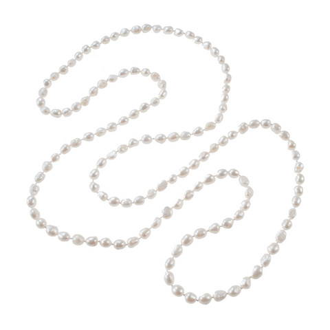 64 inch Nugget Pearl Necklace