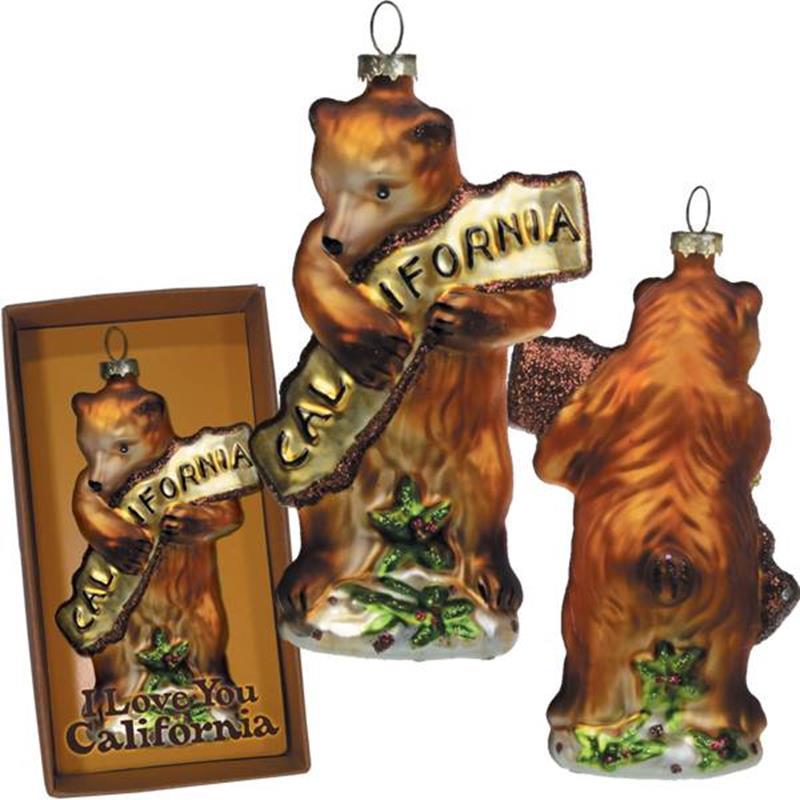ORNAMENT-CALIFORNIA BEAR HUG,139380