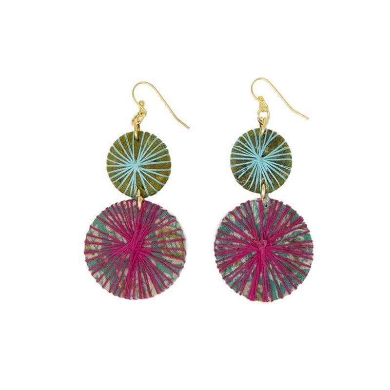 EARRINGS-KANTHA THREADBURST,ER-1273