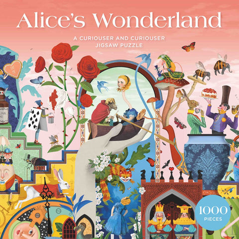 Alice's Wonderland - 1000 Piece Puzzle: A Curiouser and Curiouser Jigsaw Puzzle