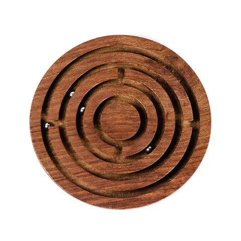 Classic Labyrinth Game - Hand Carved Wood