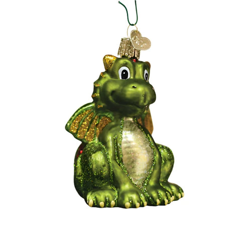 Little Dragon Glass Ornament