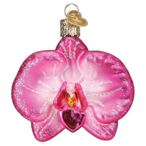 Orchid Glass Ornament