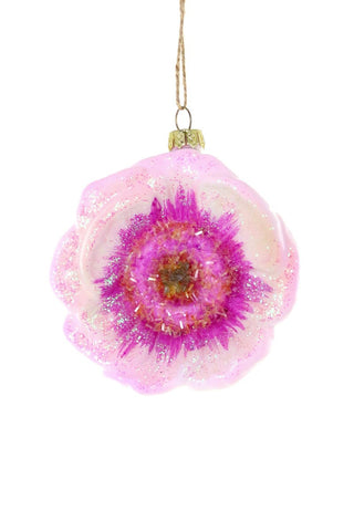 Peony Glass Ornament