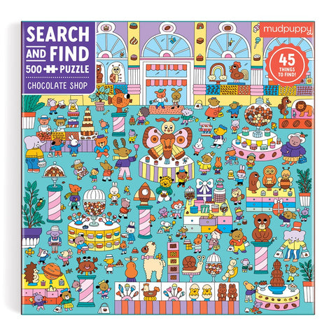 Chocolate Shop 500 Piece Search and Find Puzzle