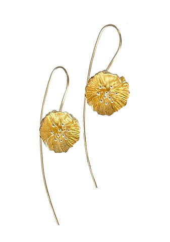 Poppy Earrings in Sterling Silver and Vermeil