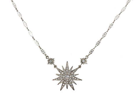 Starburst Crystal Necklace